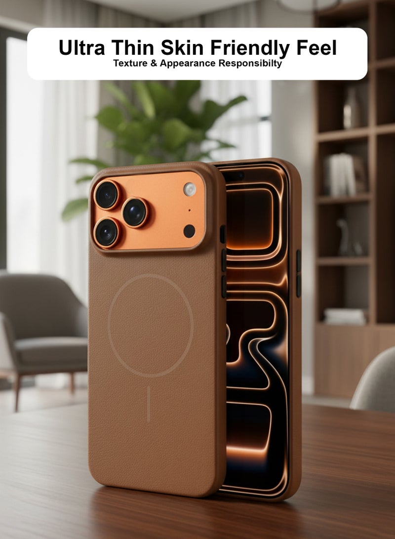 جراب ماج سيف من السيليكون لهاتف أبل آيفون 17 برو، غطاء خلفي ناعم هجين للغاية متوافق مع ماج سيف، حماية للكاميرا، جراب ممتص للصدمات لهاتف أبل آيفون 17 برو - Image 3